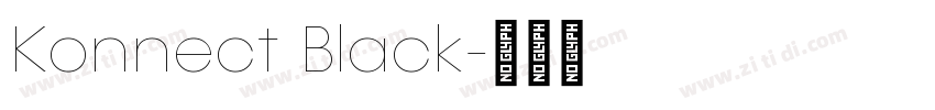 Konnect Black字体转换